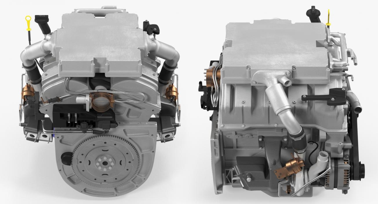 3D V6 Car Engine 3.6 Litre model