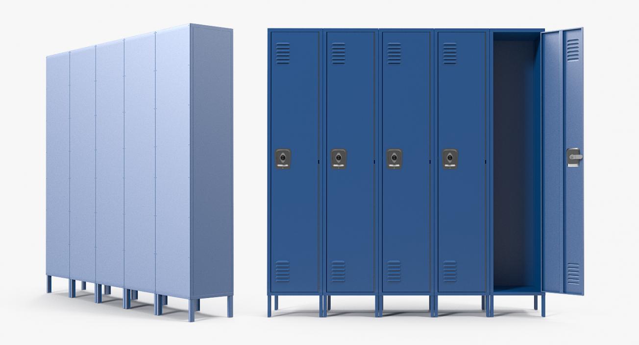 School Lockers 3D model