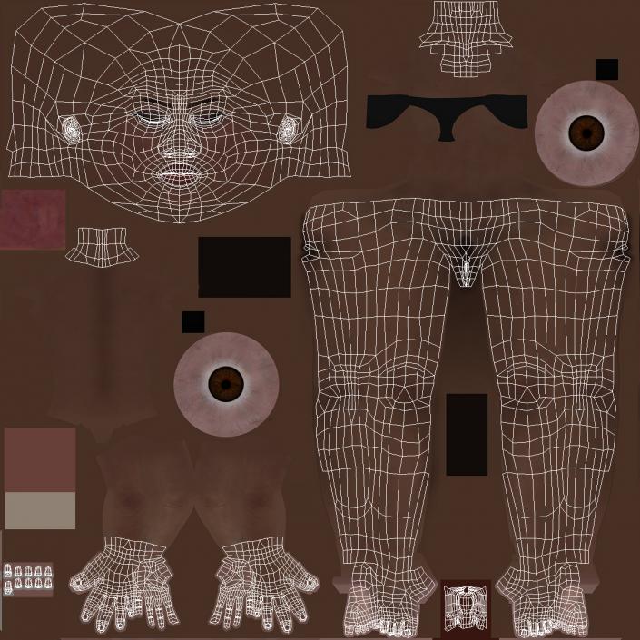 Dark Skin Judge Woman Neutral Pose 3D model