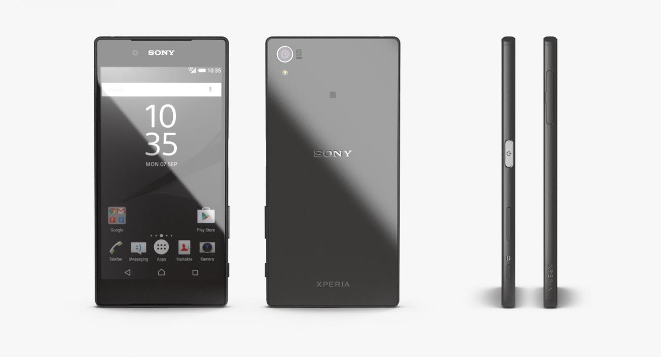 3D model Sony Xperia Z5 Black