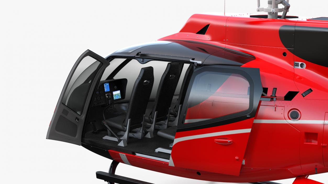 3D Civil Helicopter Airbus H130 model