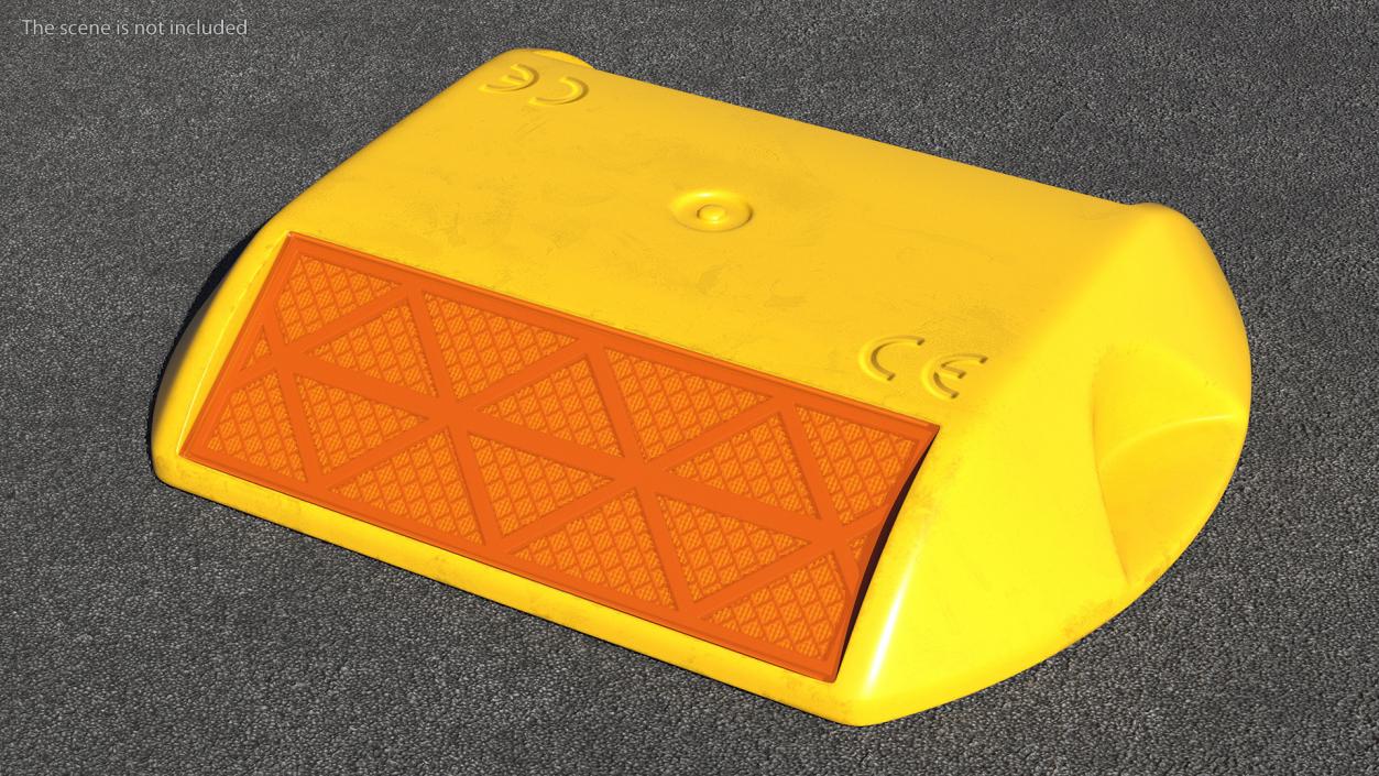 Raised Pavement Marker Orange 3D model