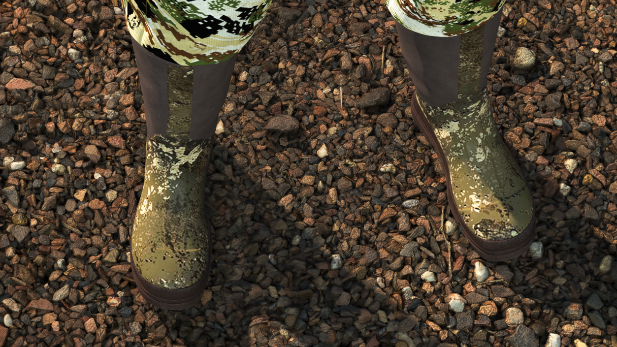 Rubber Boots for Duck Hunting 3D model