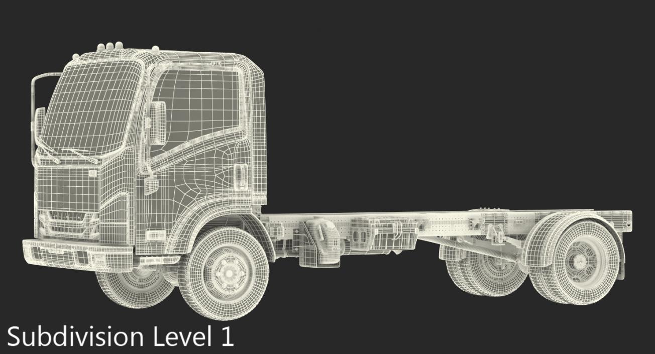 3D Commercial Truck Generic Rigged