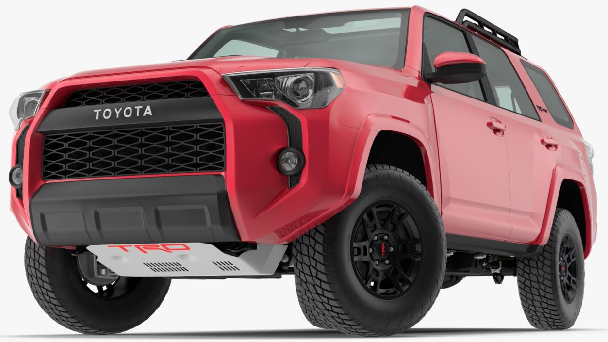Toyota 4Runner TRD Pro Red Metallic 2021 Rigged 3D