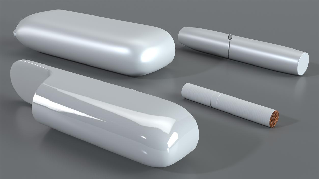 IQOS 3 DUO Electronic Cigarettes White Set 3D