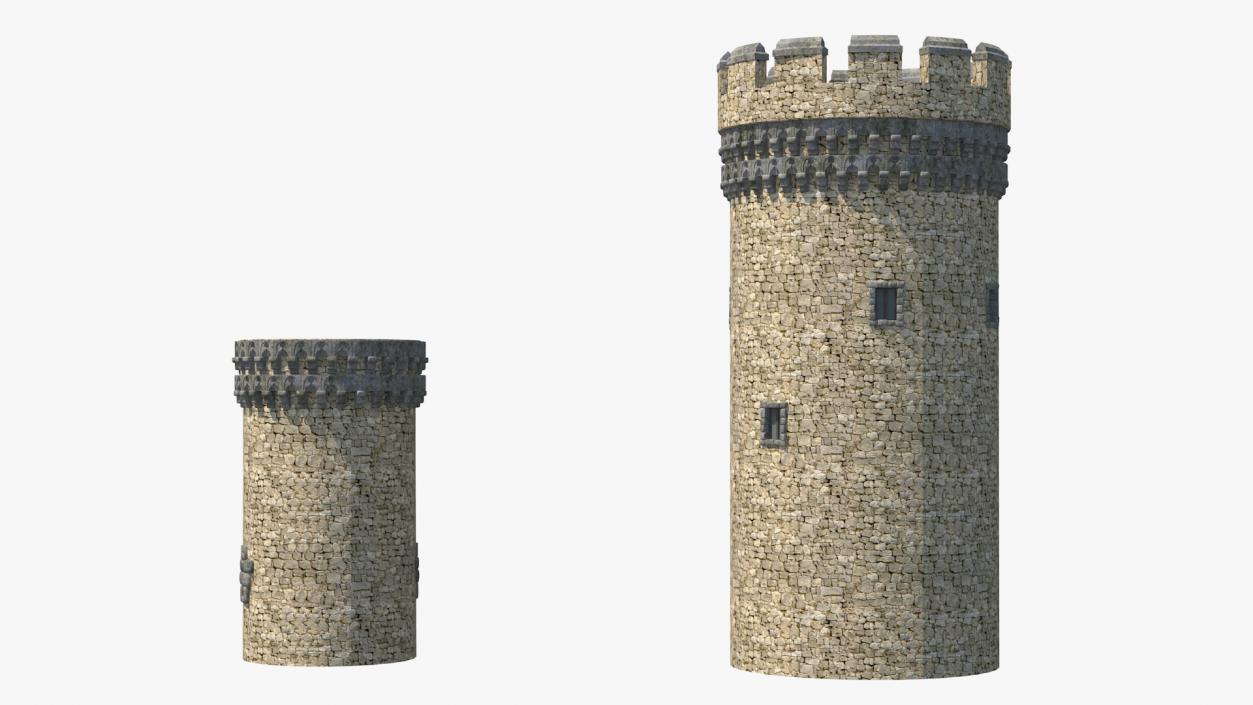 Medieval Castle Set 3D model