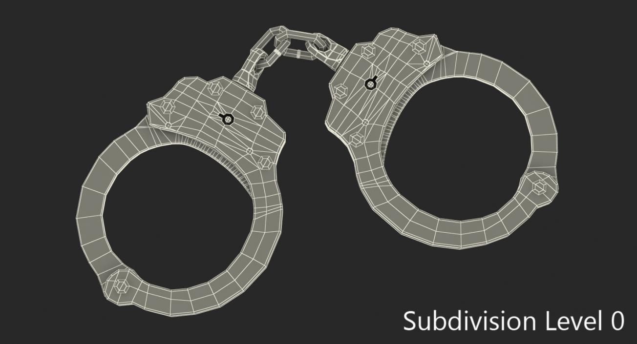 3D Short Chain Handcuffs