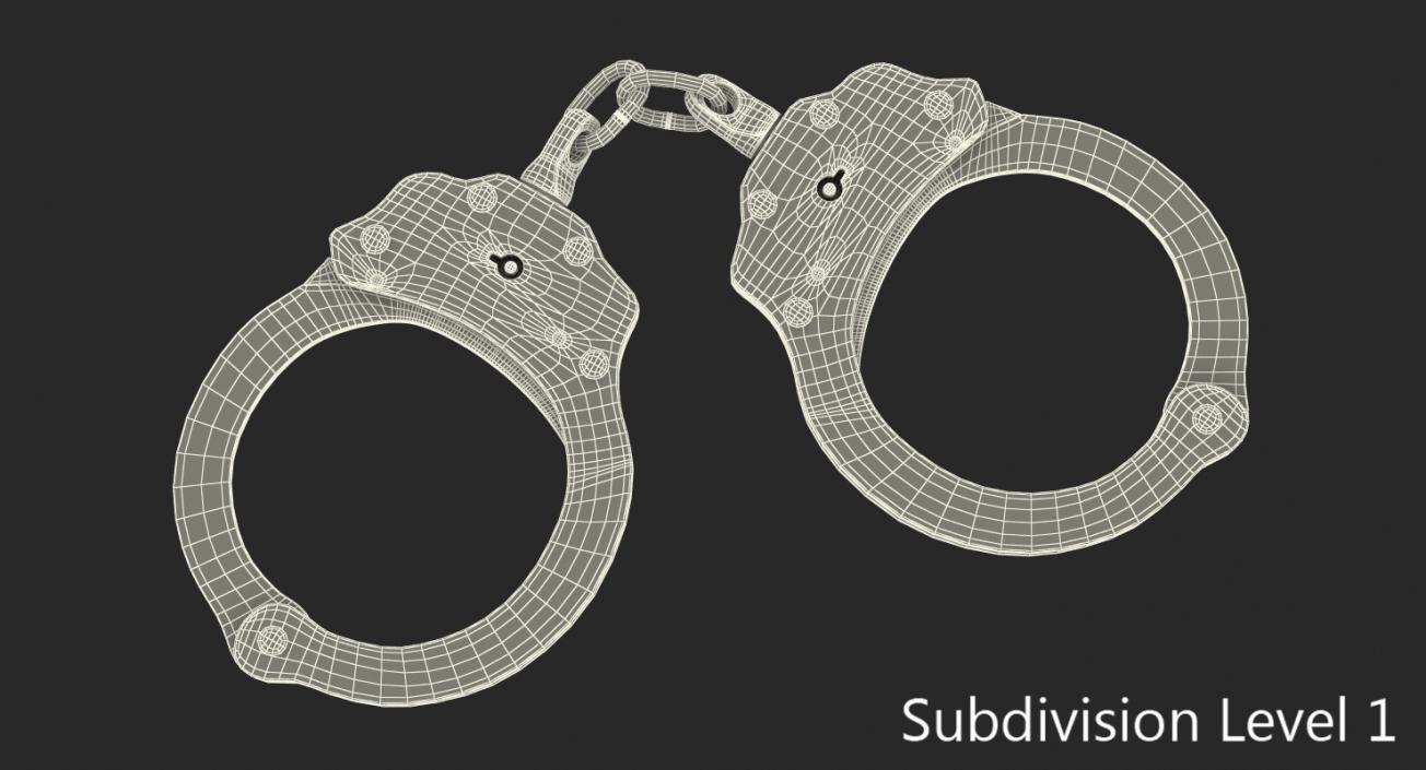 3D Short Chain Handcuffs