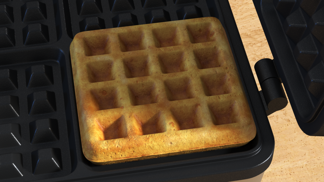 Small Square Waffle 3D model