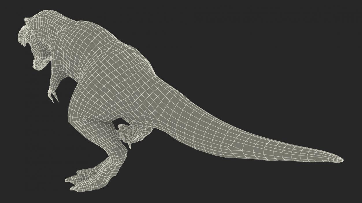 3D T Rex Rigged for Maya