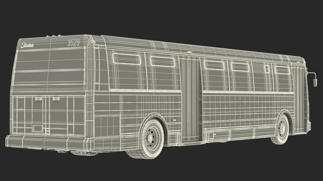 Flxible Metro D Bus Simle Interior 3D model