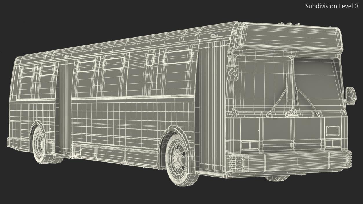 Flxible Metro D Bus Simle Interior 3D model