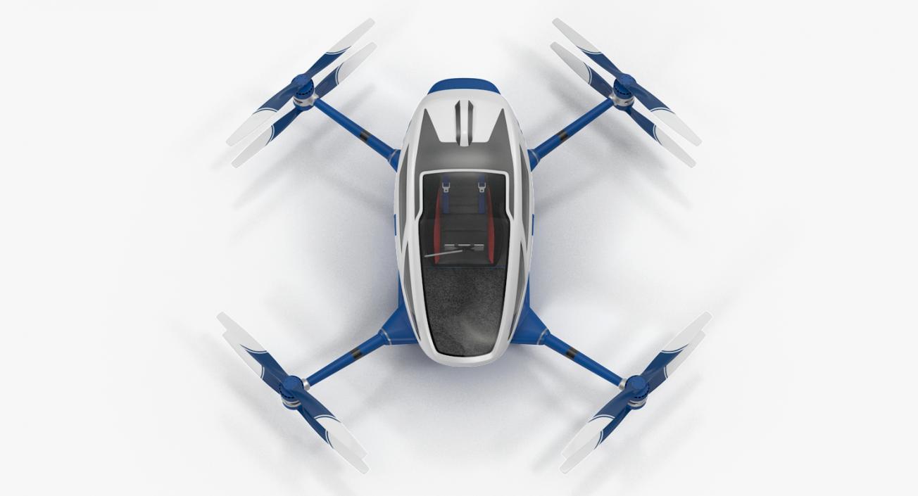 3D Drone Air Taxi Rigged