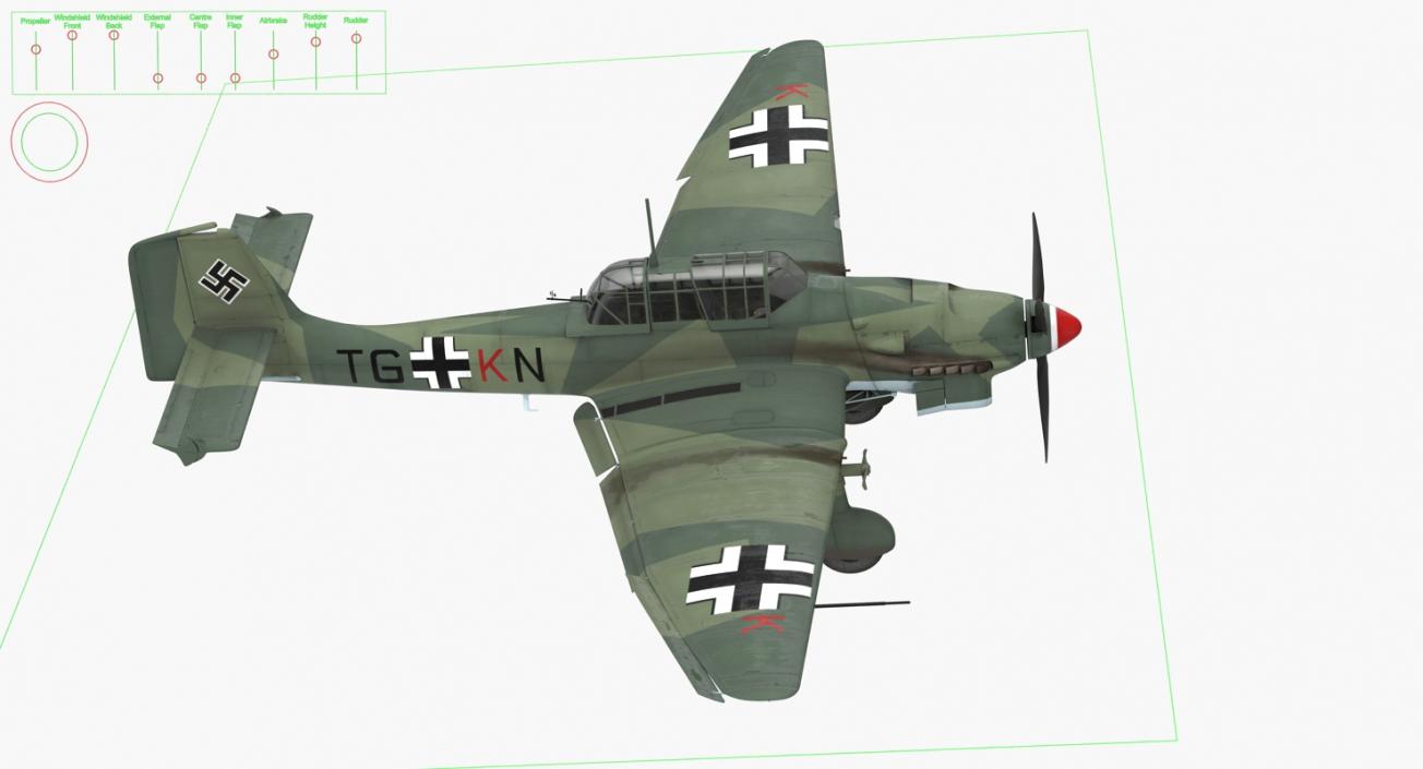 3D model WWII Rigged Bombers Collection