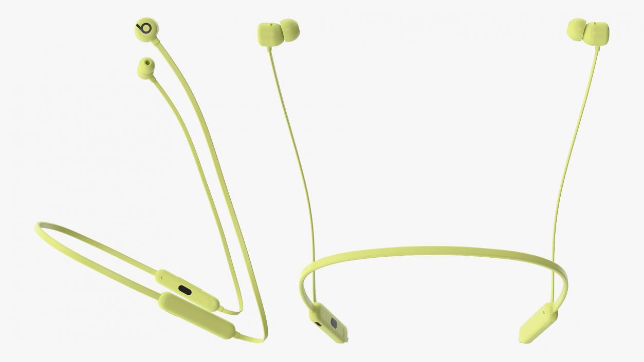 3D Beats Flex Wireless Earphones Yuzu Yellow