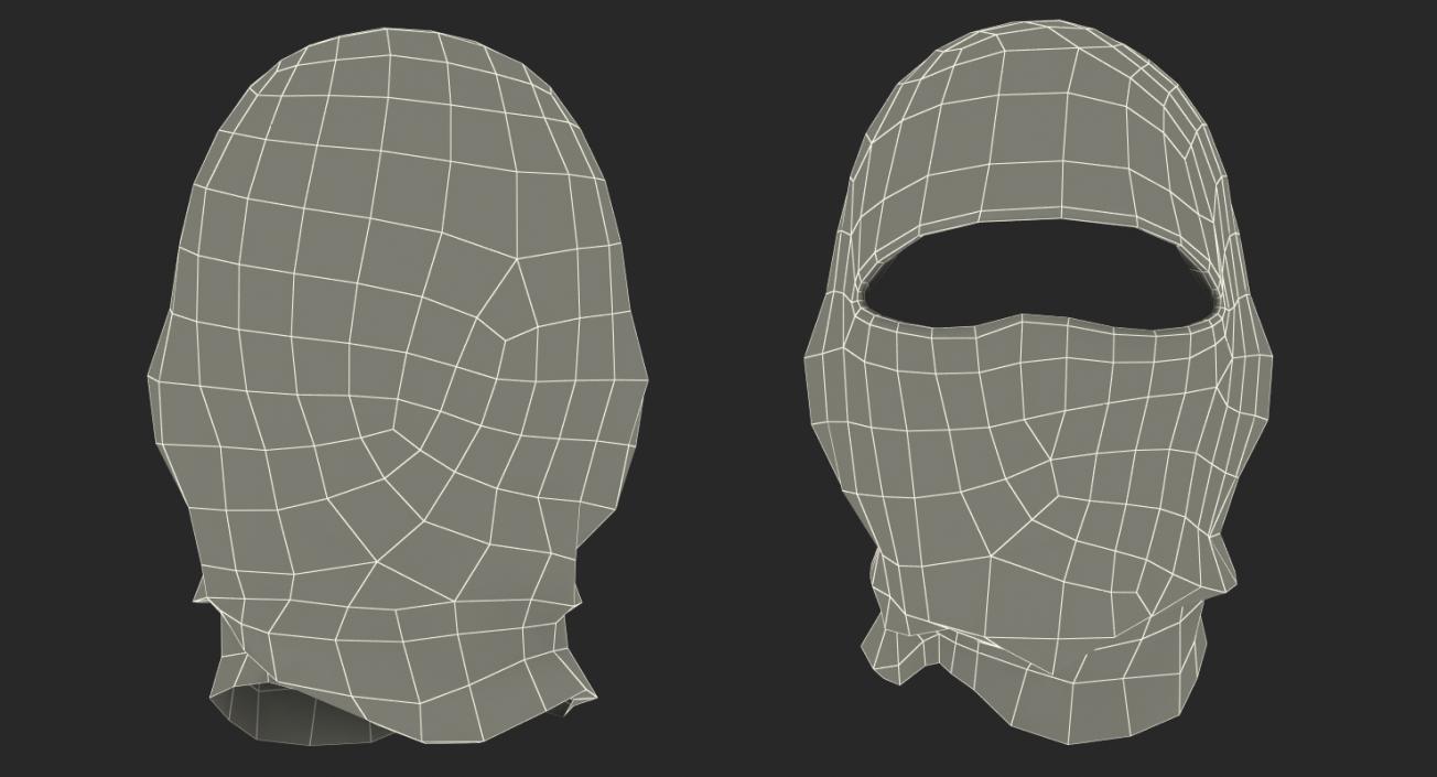 3D Balaclava Ski Face Mask model