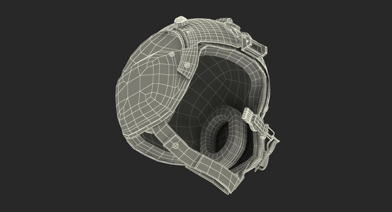 3D model US Military Helicopter Pilot Helmet