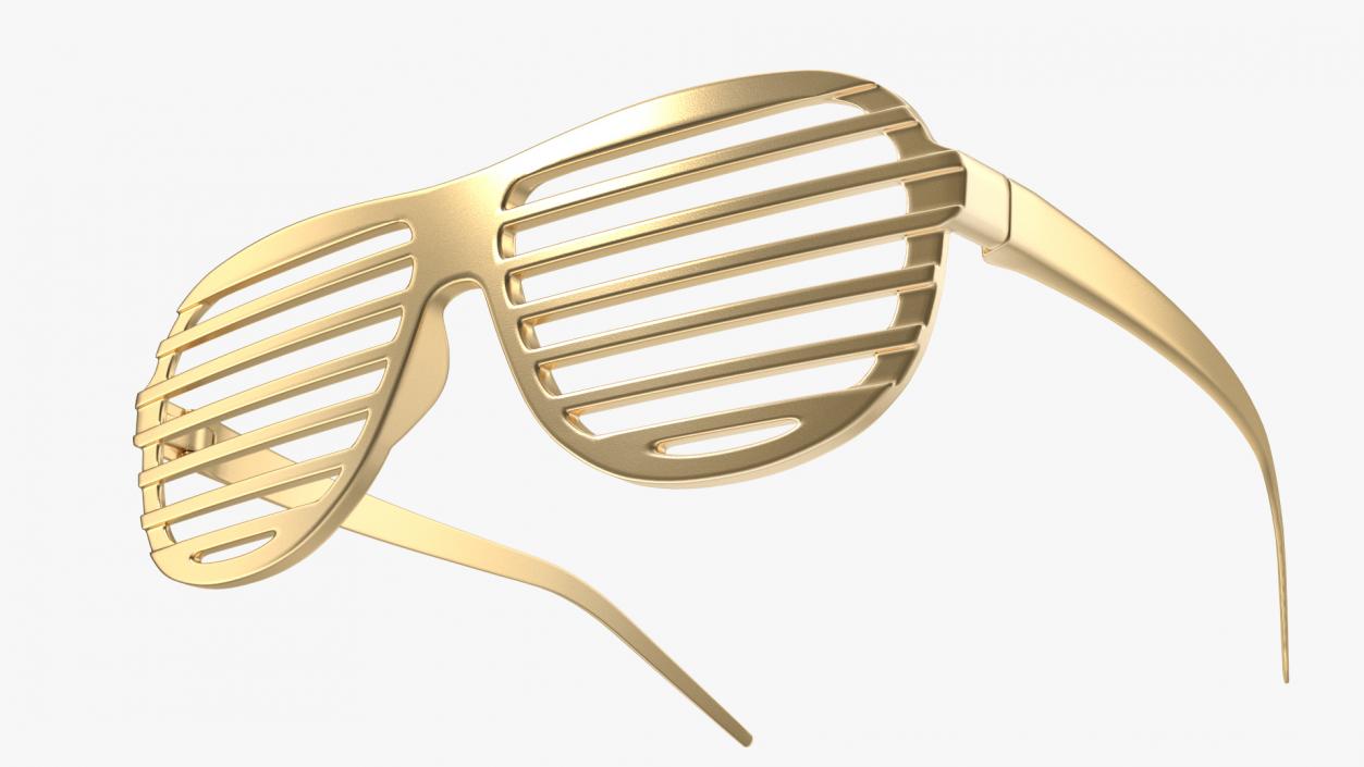 Shutter Shades Gold Glasses 3D