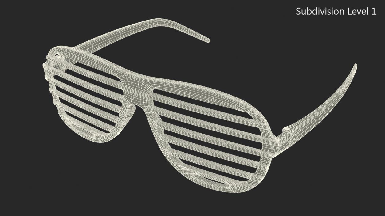 Shutter Shades Gold Glasses 3D