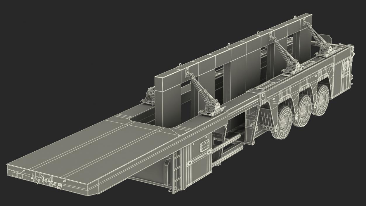 Faymonville Prefamax Inloader Semi Trailer with Concrete Panel 3D