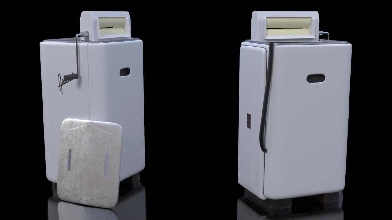 3D Retro Washing Machine Hoover model