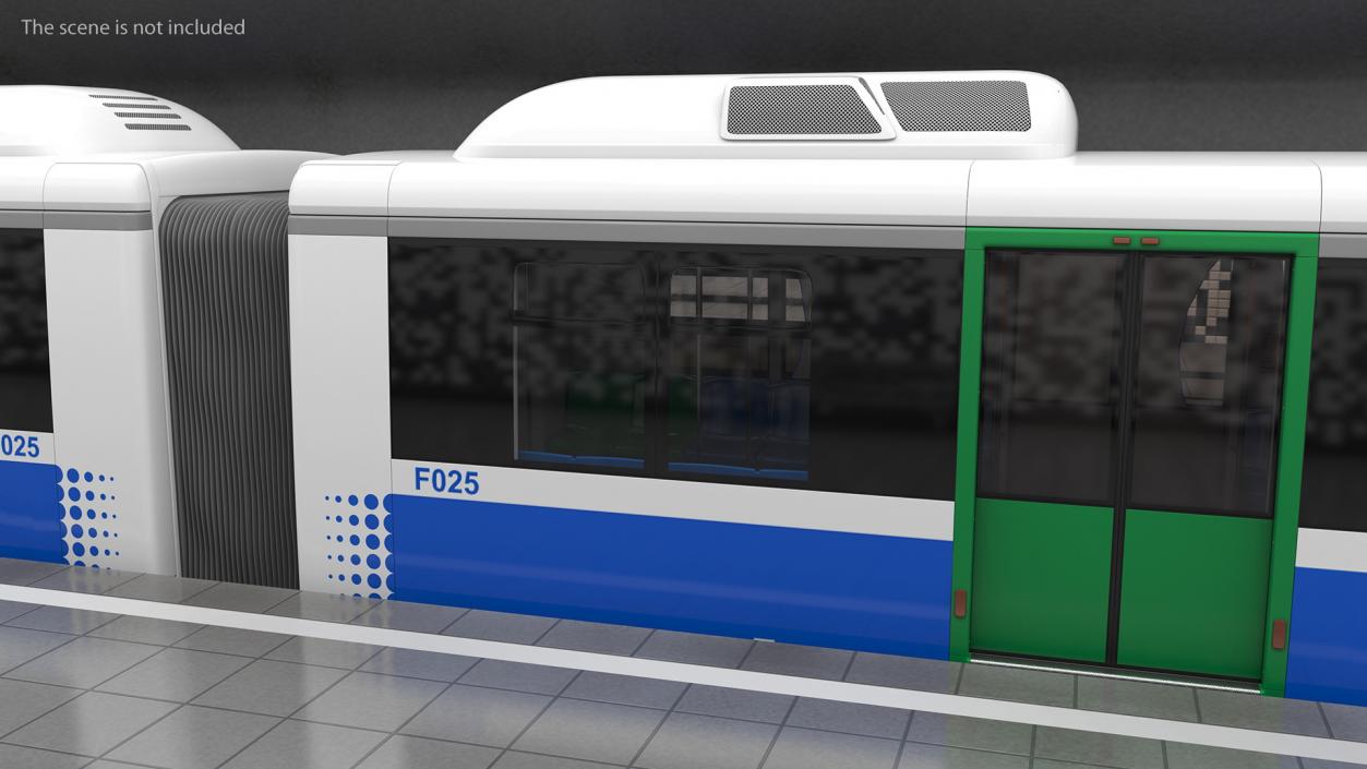 3D VLT Train Rigged