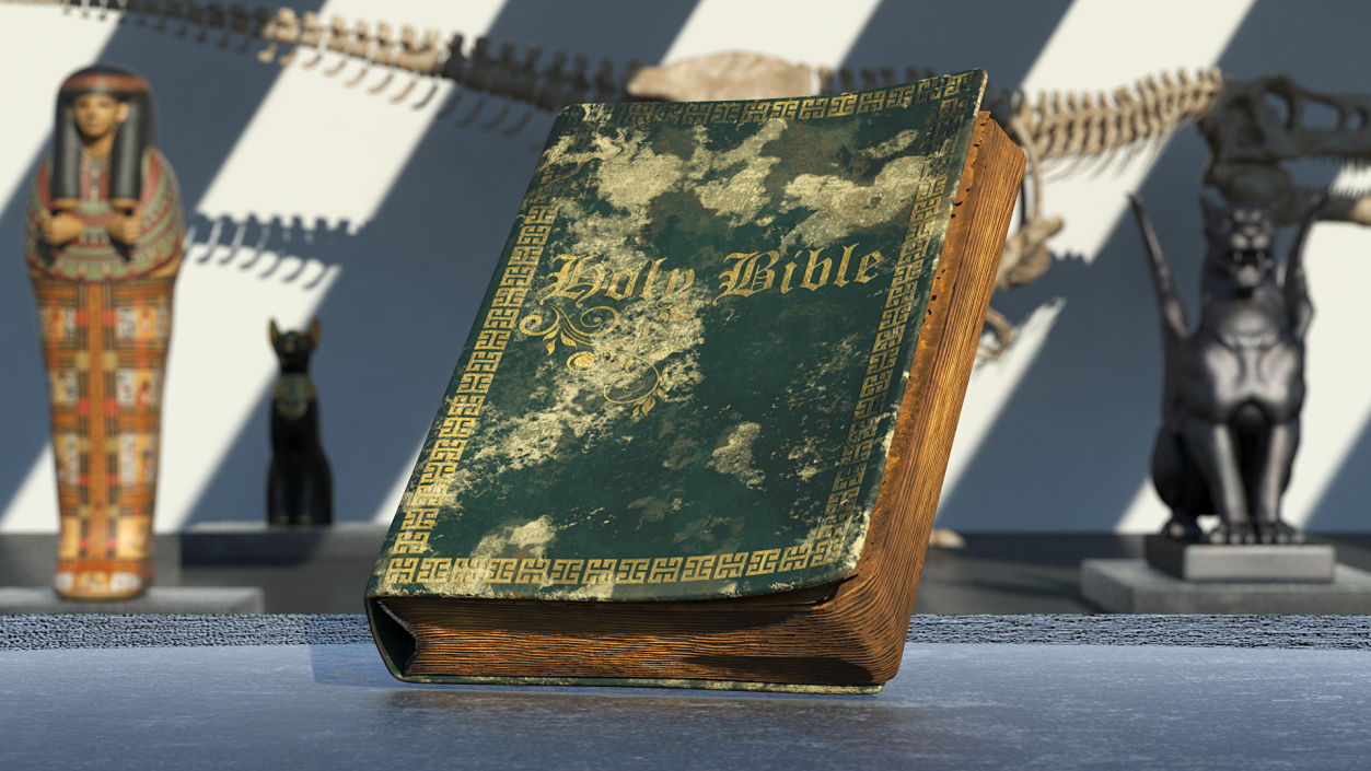 3D model Very Old Closed Book