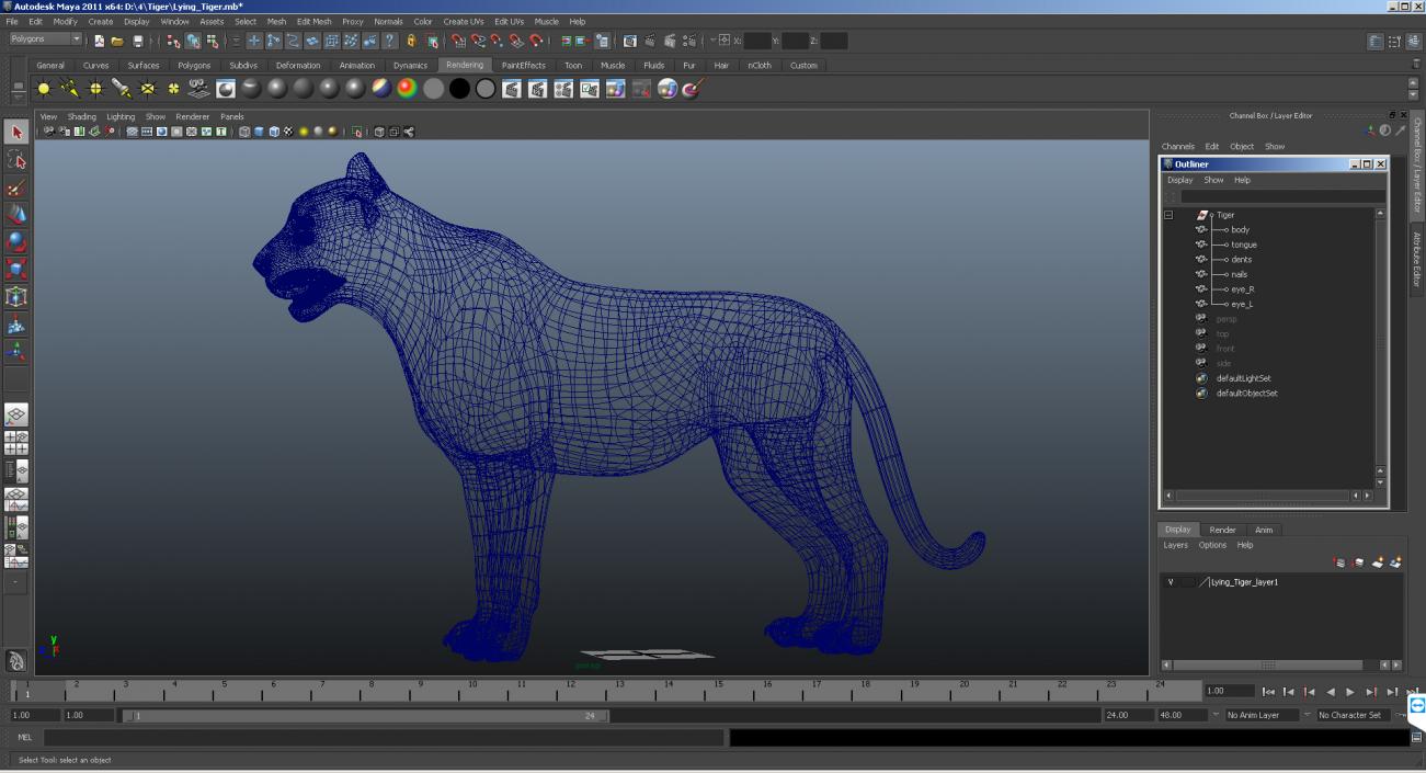 Tiger 3D model