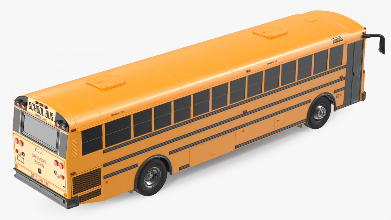 3D Thomas Saf T Liner School Bus Exterior Only model