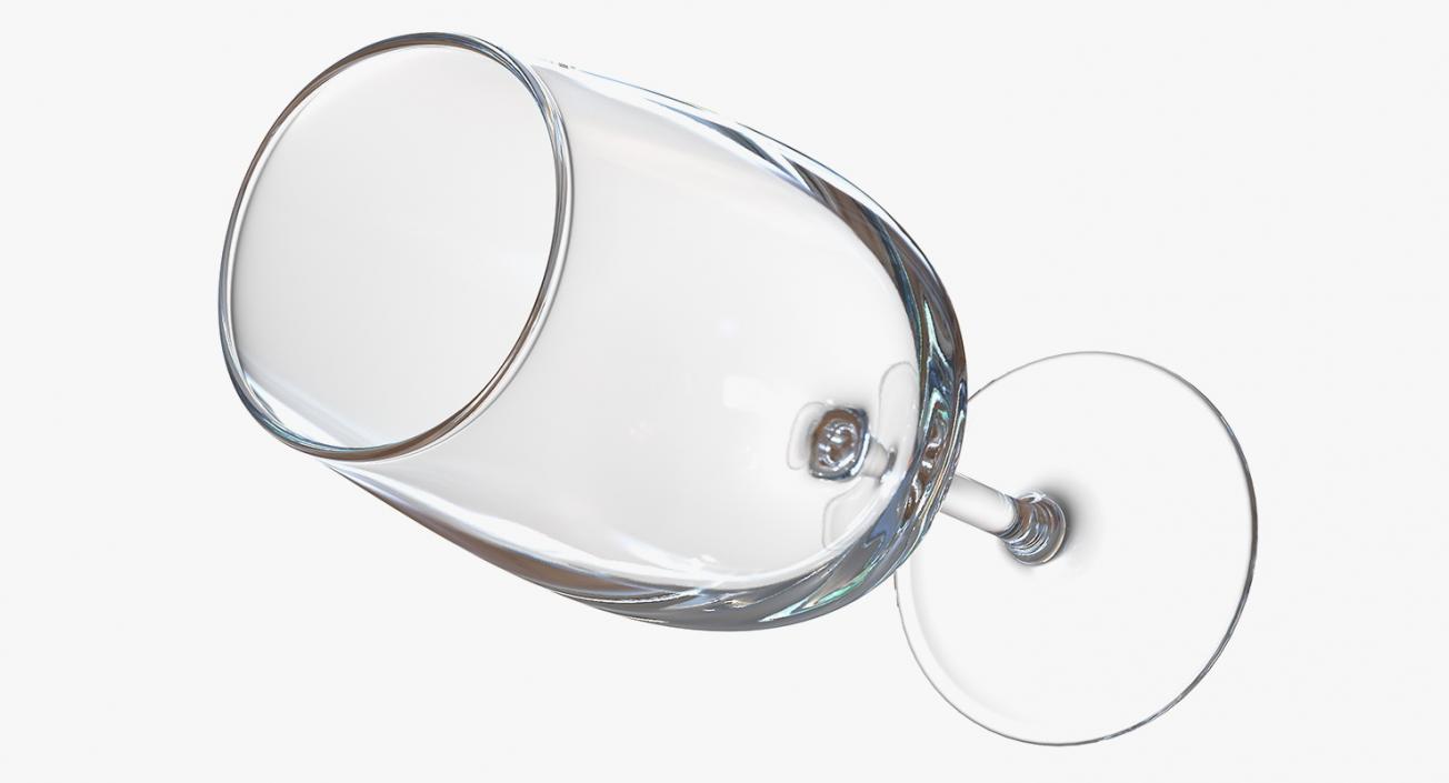 3D White Wine Glass