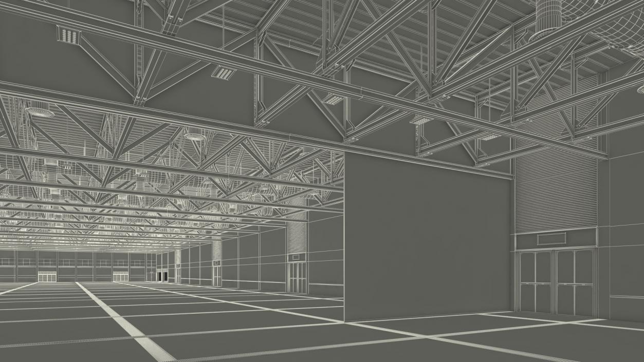 Interior Exhibition Hall 3D model