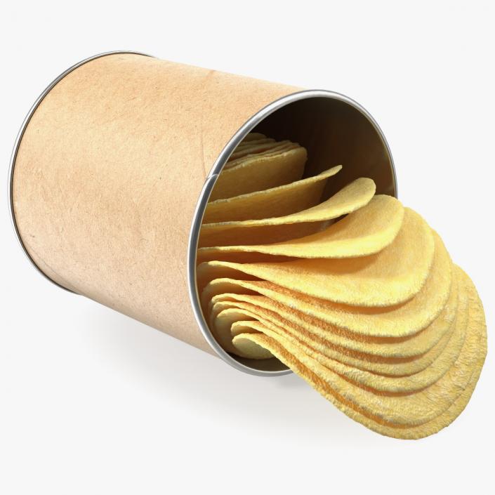 Small Potato Chips Paper Tube 3D model