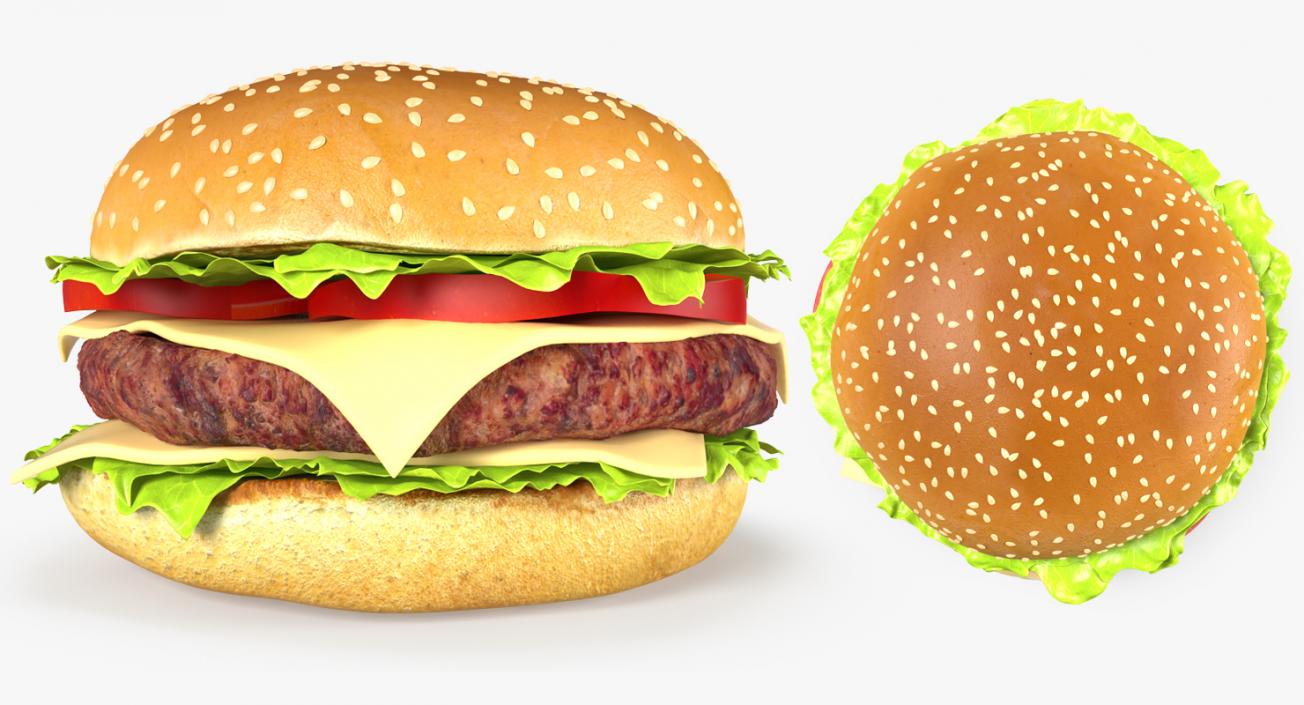 Big Mac Burger and Box 3D