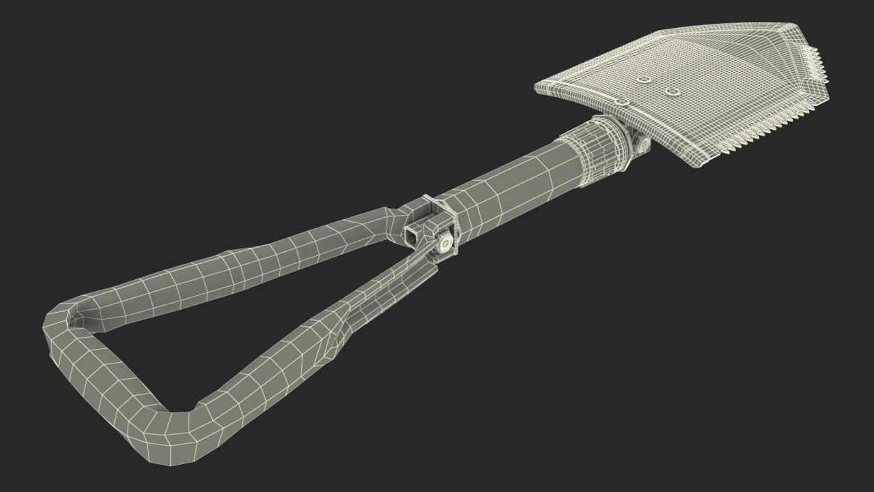 3D Used US GI Military Entrenching Shovel model