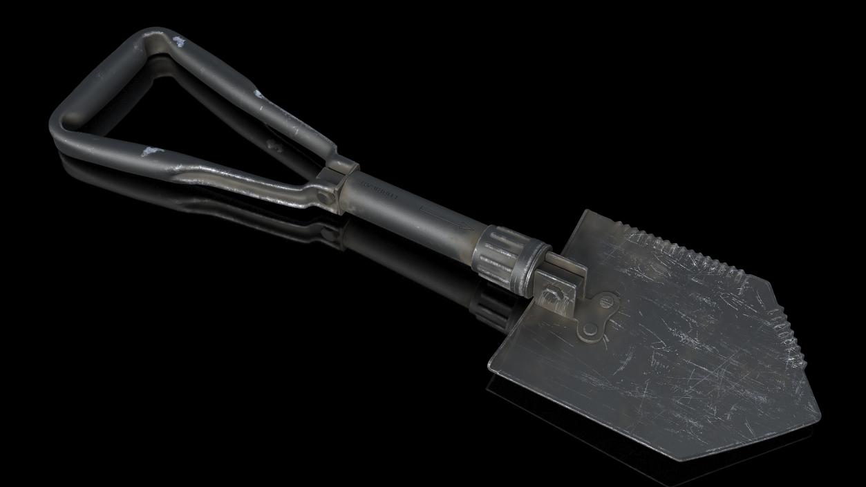 3D Used US GI Military Entrenching Shovel model
