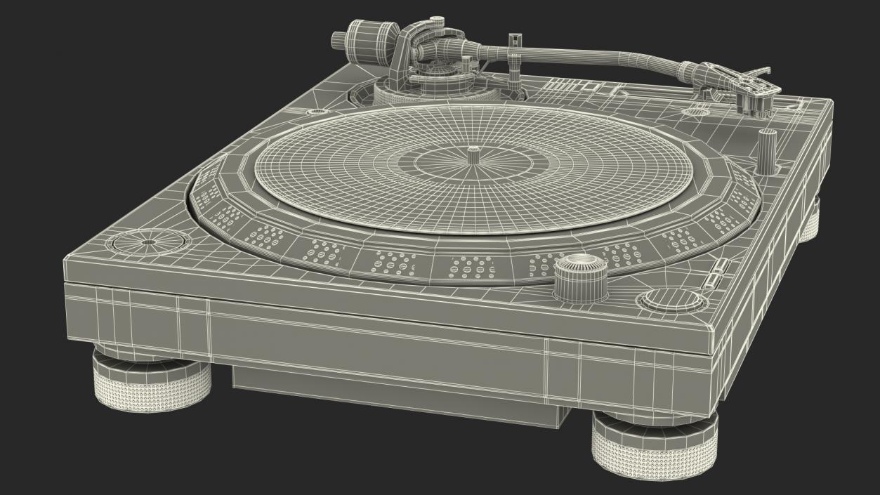 3D model DJ Turntable Pioneer PLX 1000 With Vinyl