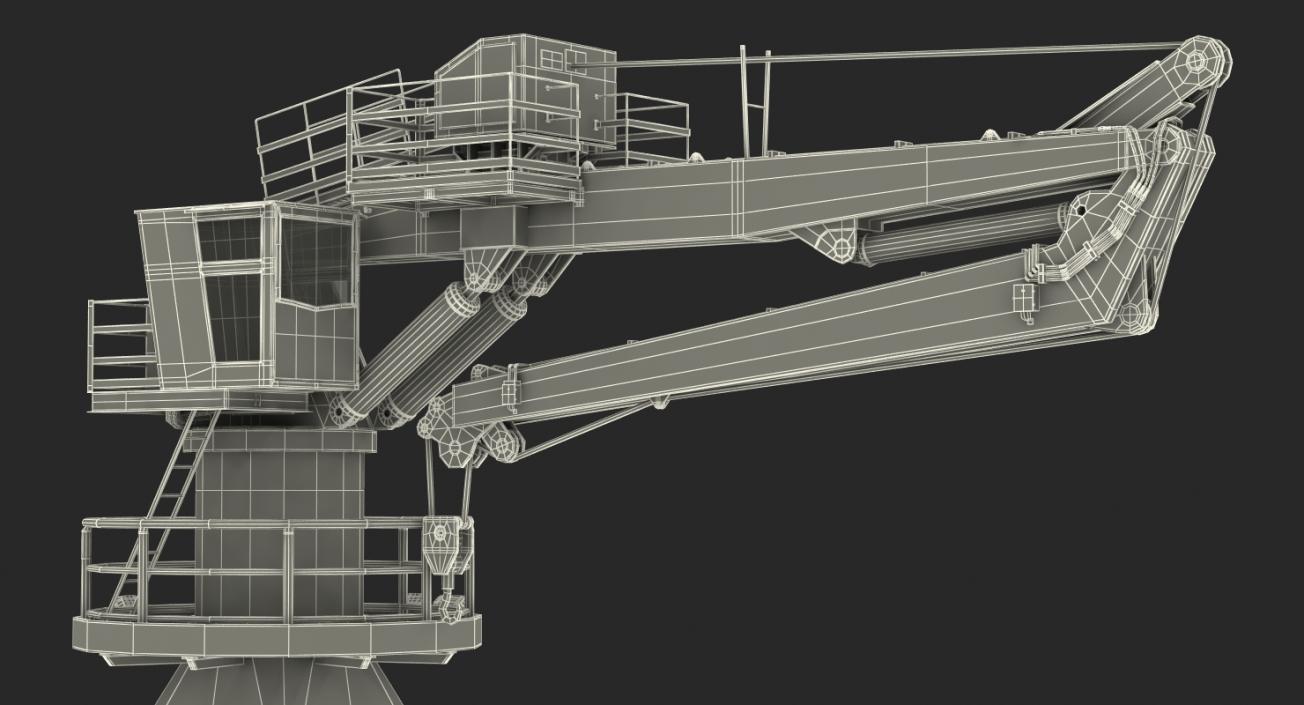 3D Crane on Ship model