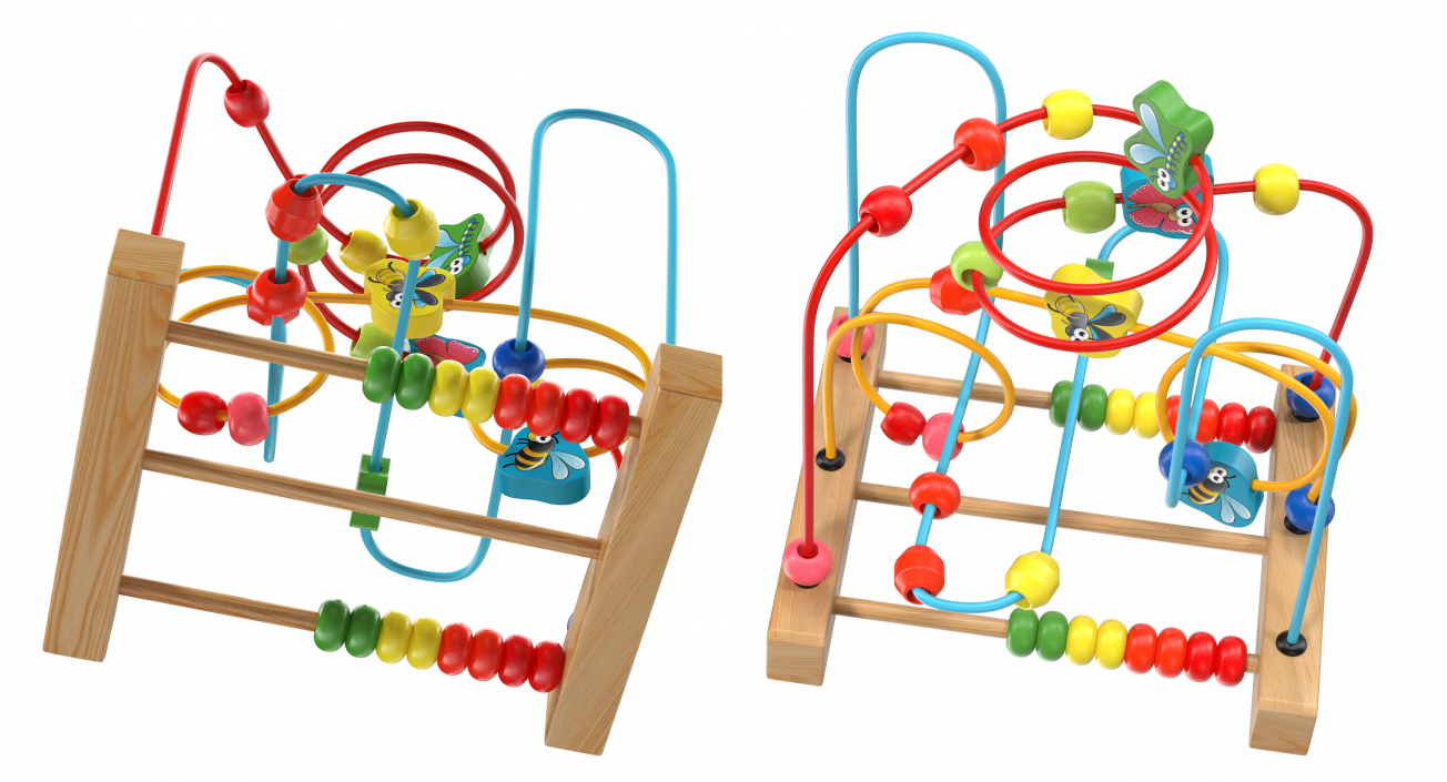 3D Baby Learning Early Education Wooden Maze