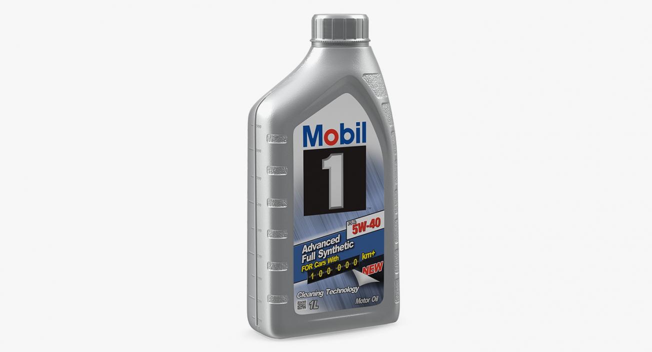 3D model Bottle 1L Motor Oil Mobil