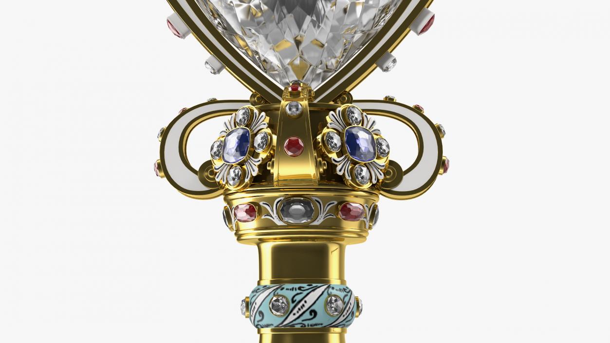 3D The Sovereigns Sceptre with Cross model