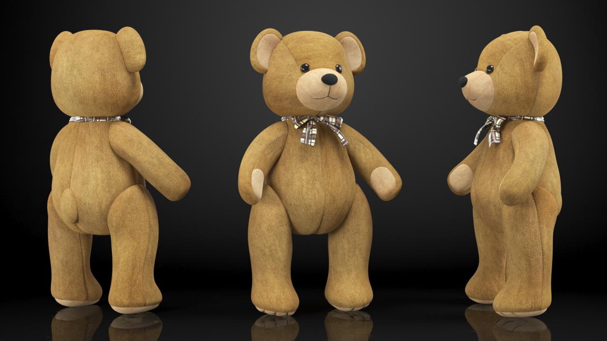 3D Teddy Bear Rigged for Maya