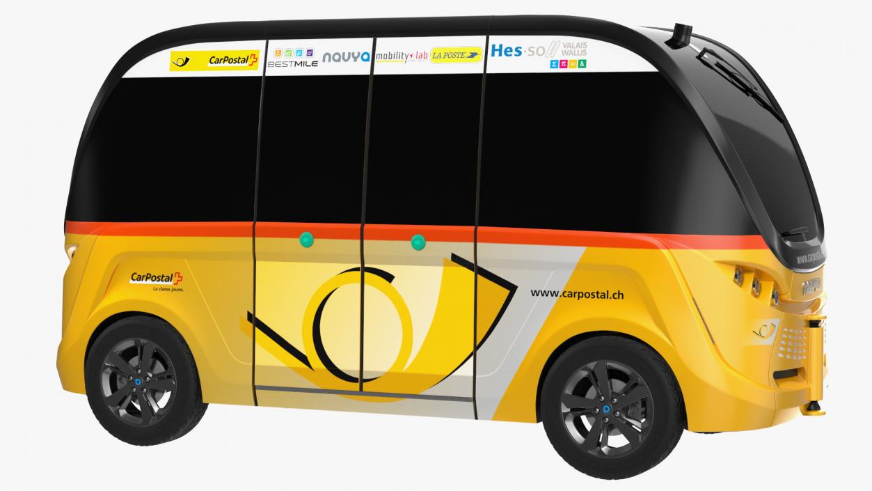 Navya Arma Car Postal Driverless Electric Bus Exterior Only 3D model