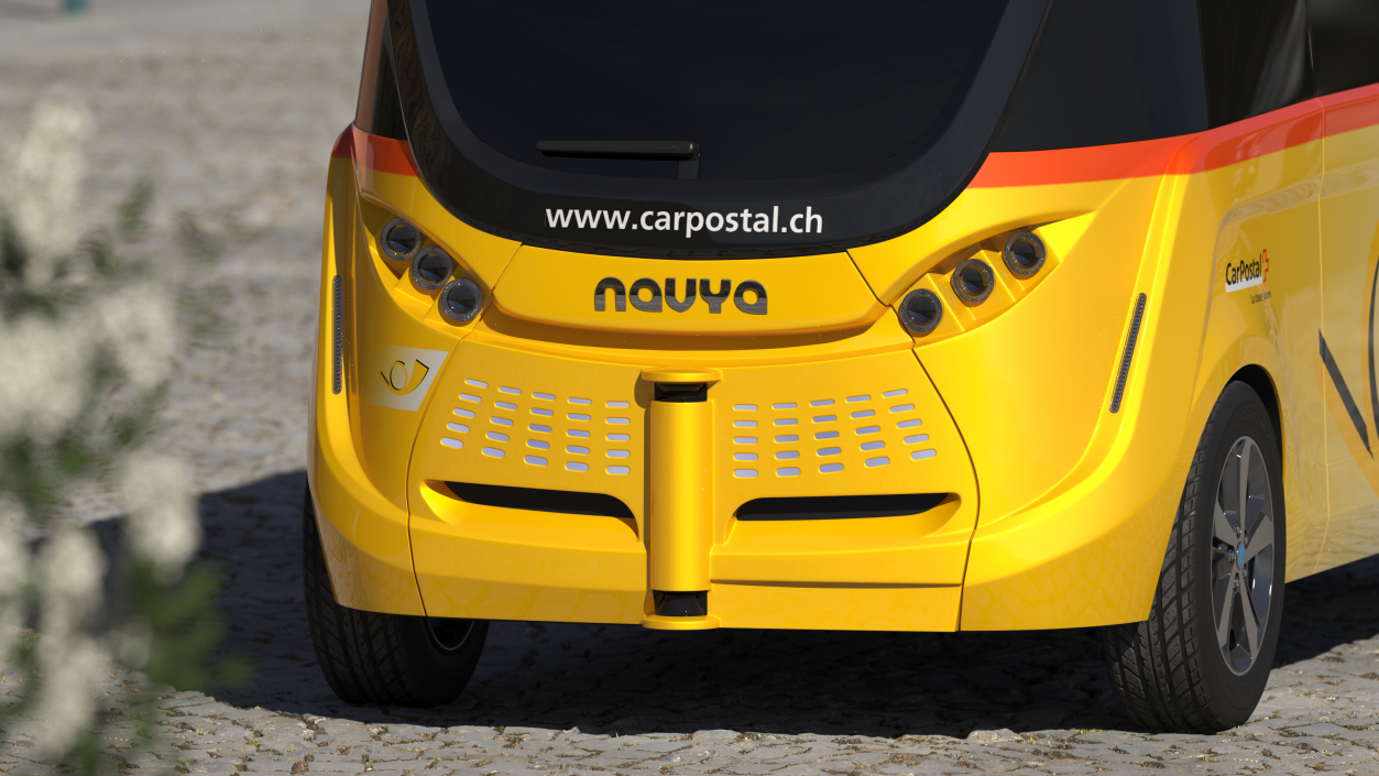 Navya Arma Car Postal Driverless Electric Bus Exterior Only 3D model