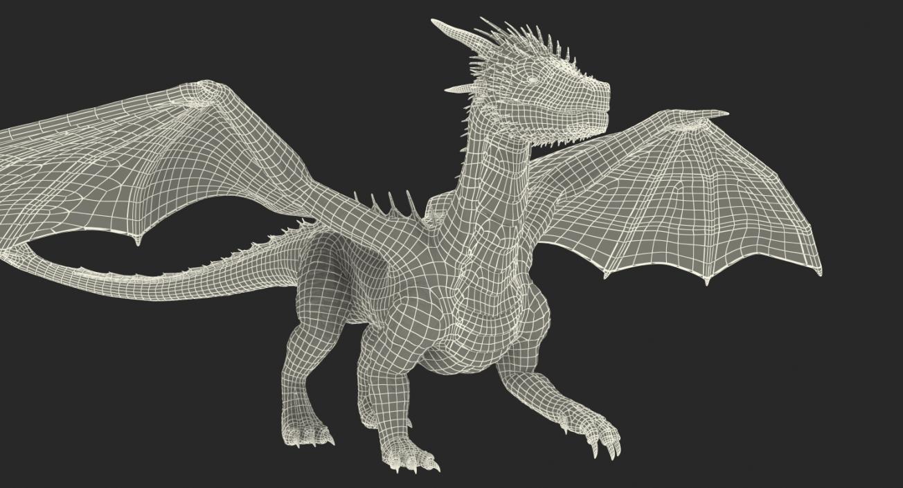 Mythical Dragon Rigged 3D