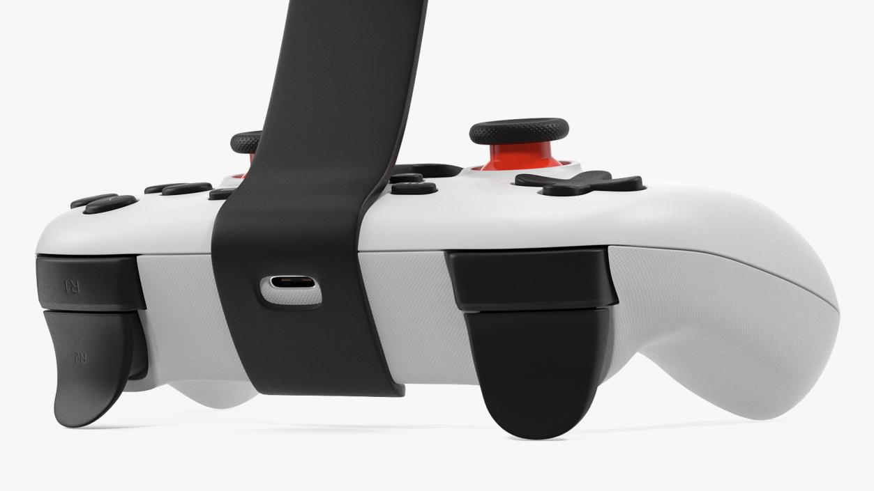 Google Stadia Controller with Phone Mount White 3D