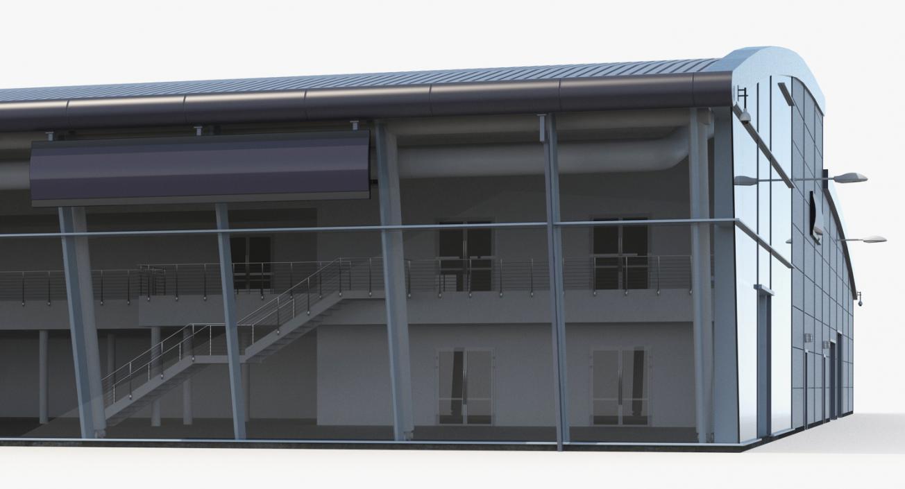 3D Car Dealership Building model