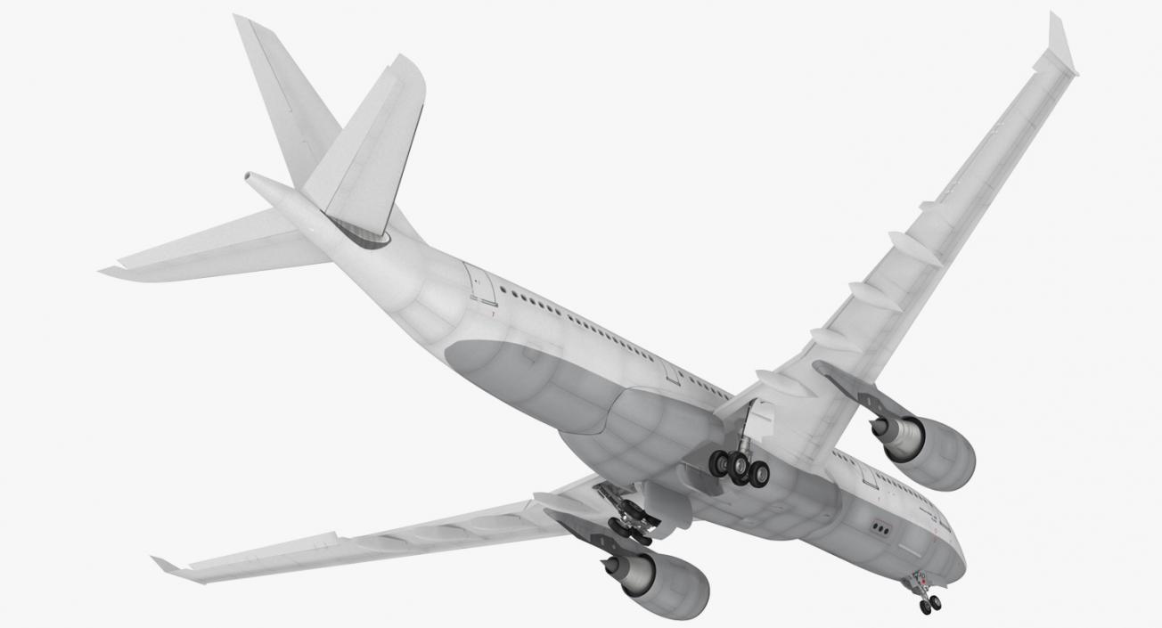 3D Jet Airliner Airbus A330 200 Generic Rigged model