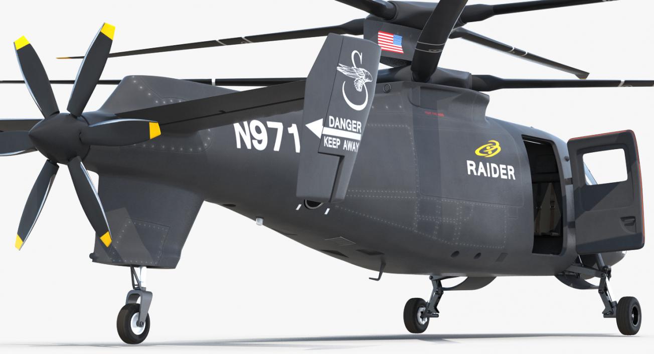 3D Sikorsky S97 Raider Rigged