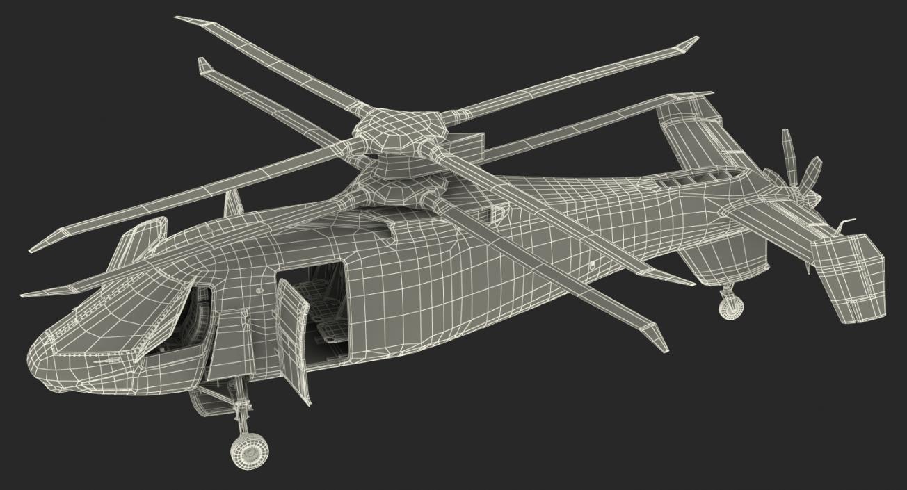 3D Sikorsky S97 Raider Rigged